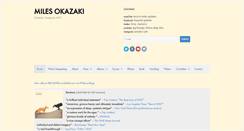 Desktop Screenshot of milesokazaki.com