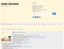 Tablet Screenshot of milesokazaki.com